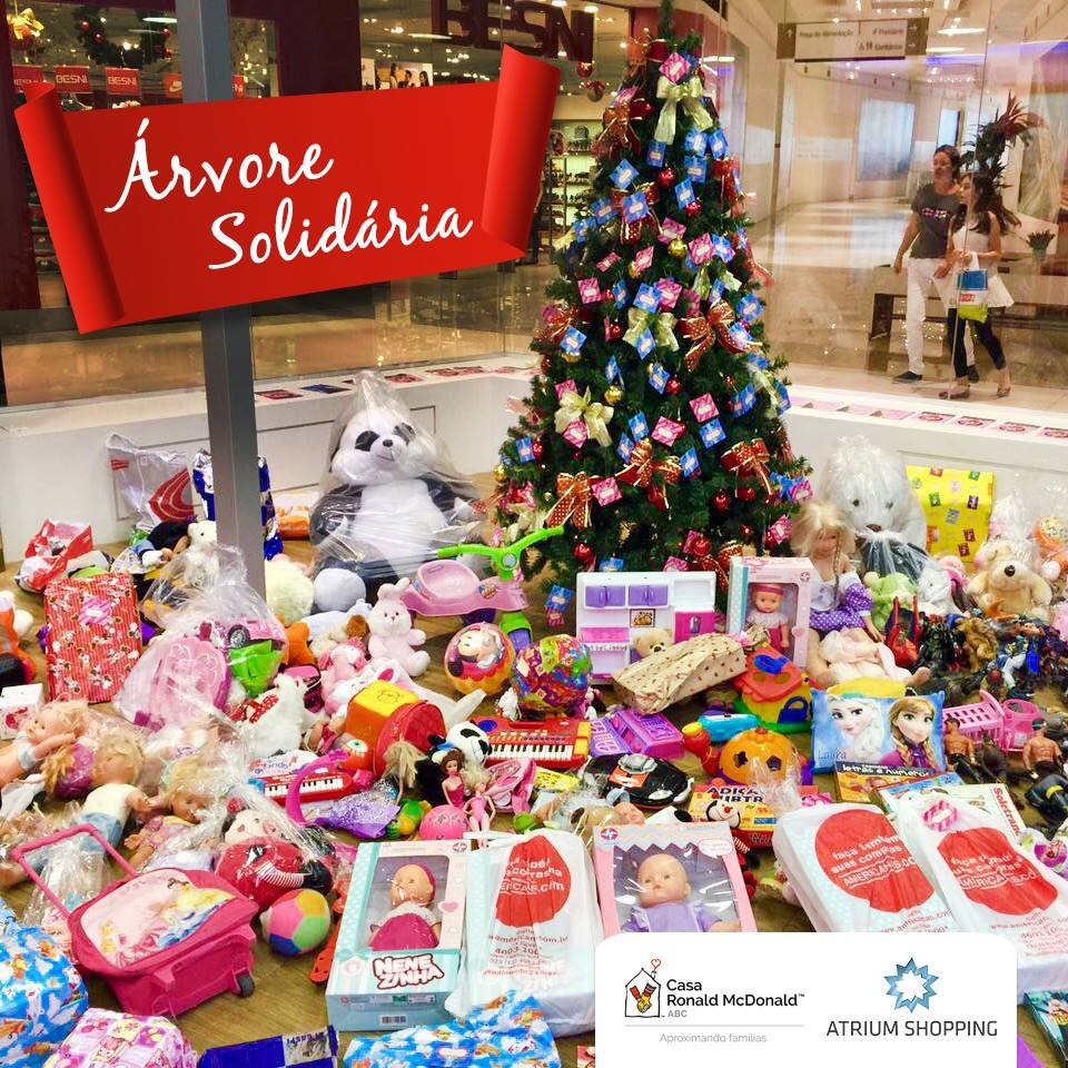 Atrium Shopping traz a Árvore Solidária neste Natal