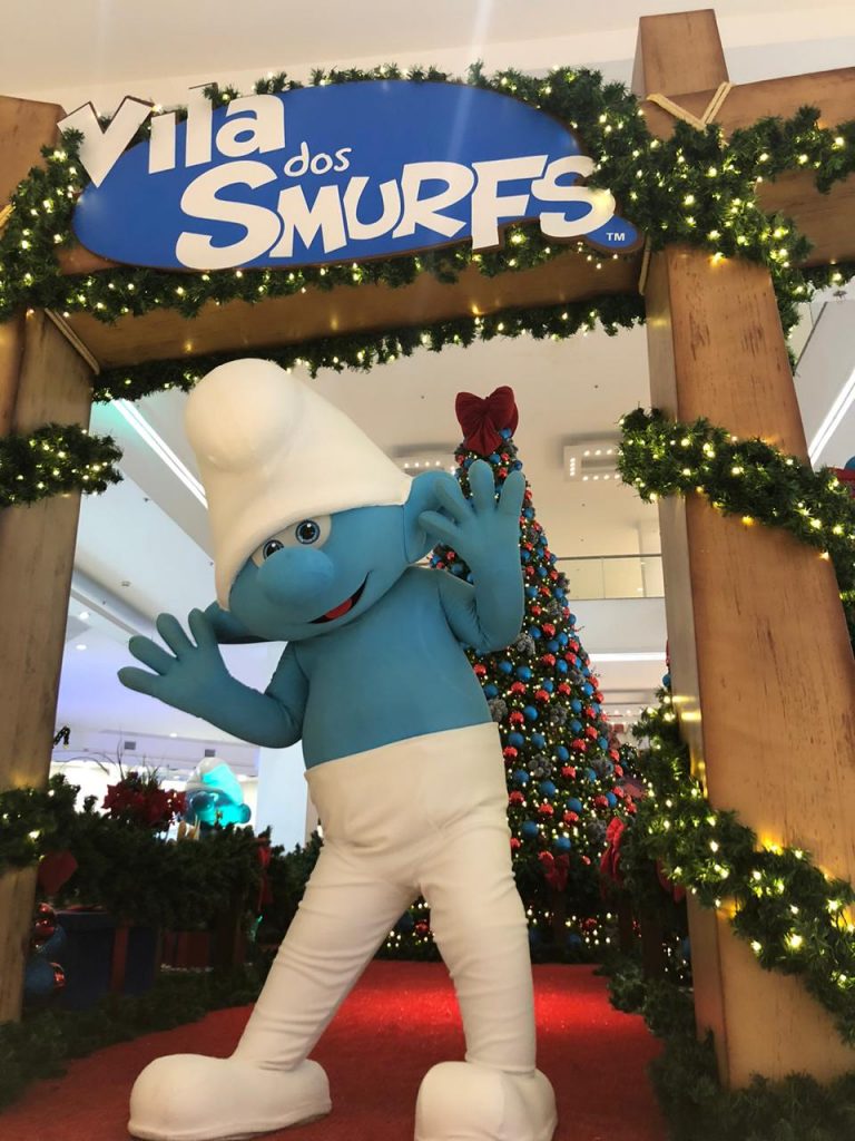 Programação de Natal do Atrium Shopping tem encontro com os Smurfs e apresentação de corais