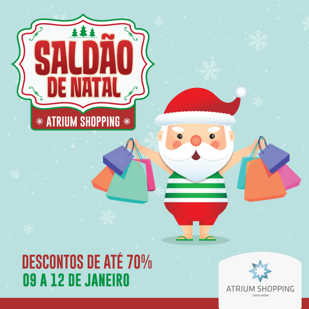 Atrium Shopping promove Saldão de Natal com descontos de até 70%
