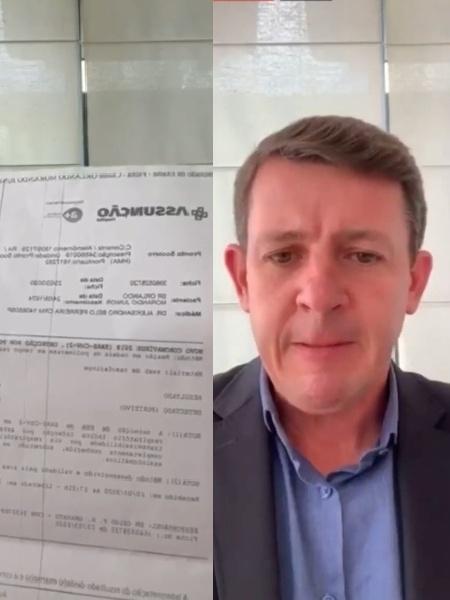 Prefeito de SBC pega Covid-19 e mostra exame: 'Bolsonaro não tem coragem'