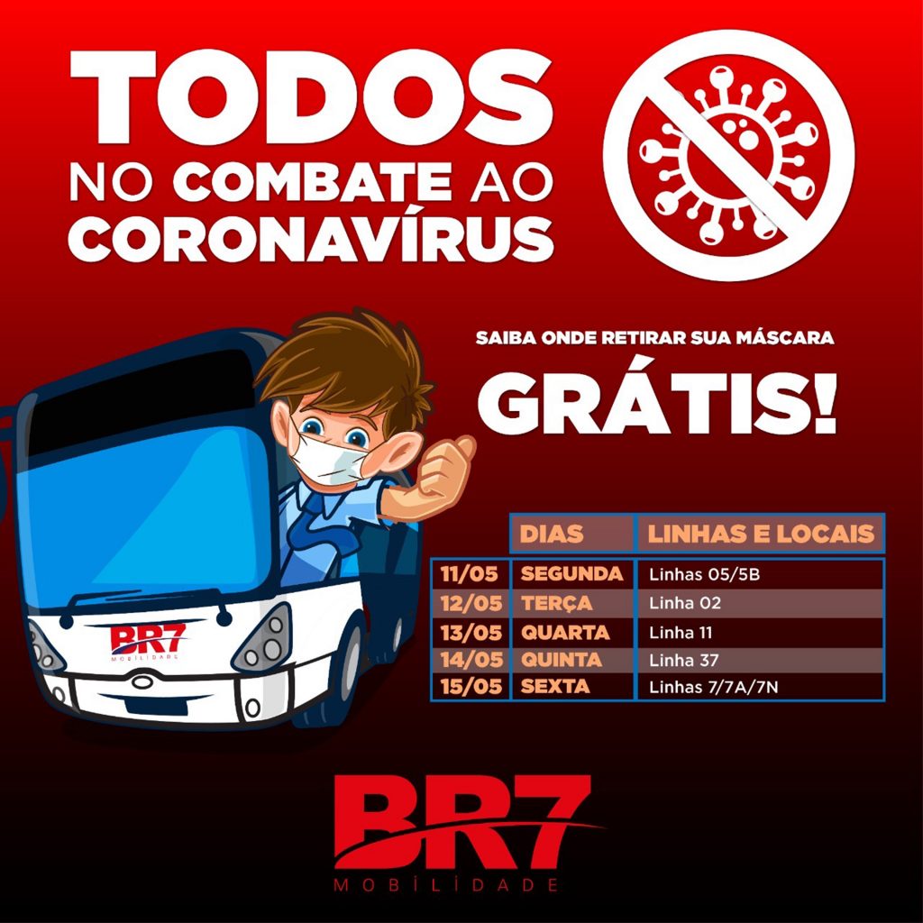 BR7 Mobilidade estende distribuição gratuita de máscaras em São Bernardo do Campo