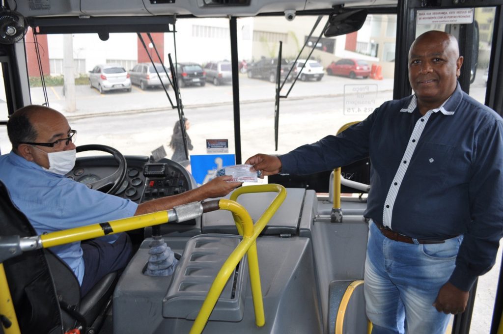 BR7 Mobilidade vai distribuir máscaras de pano nos ônibus de São Bernardo a partir do dia 4 de maio