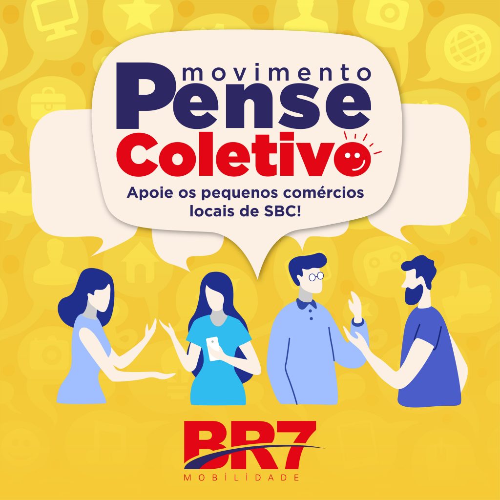 Para estimular o comércio local de São Bernardo, BR7 Mobilidade lança Movimento Pense Coletivo