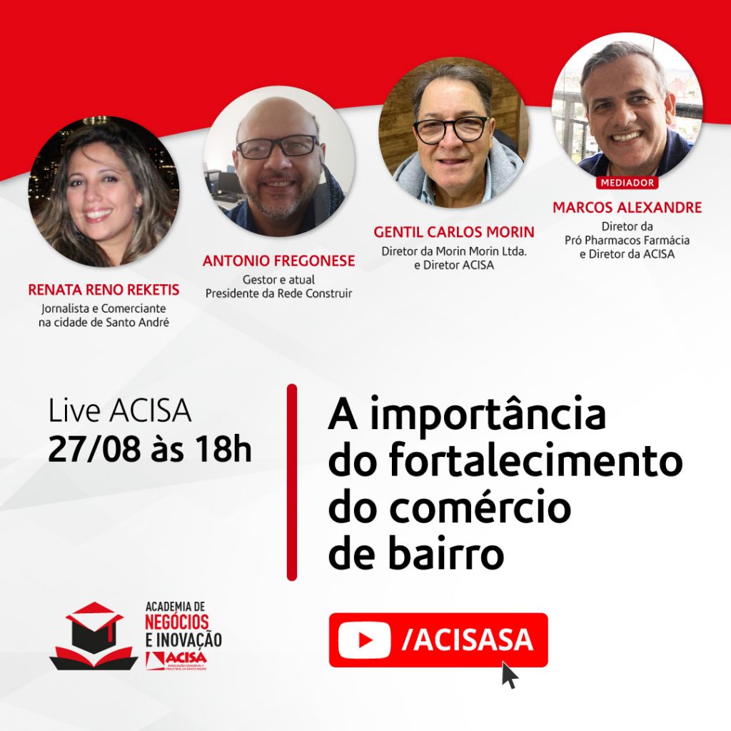 ACISA promove evento sobre fortalecimento do comércio de bairro