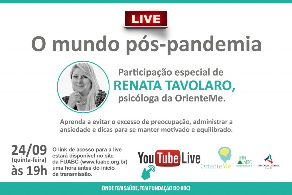 ‘O Mundo Pós-Pandemia’ será tema de live da Fundação do ABC