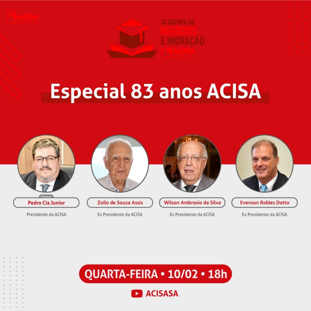 ACISA realiza live especial de aniversário