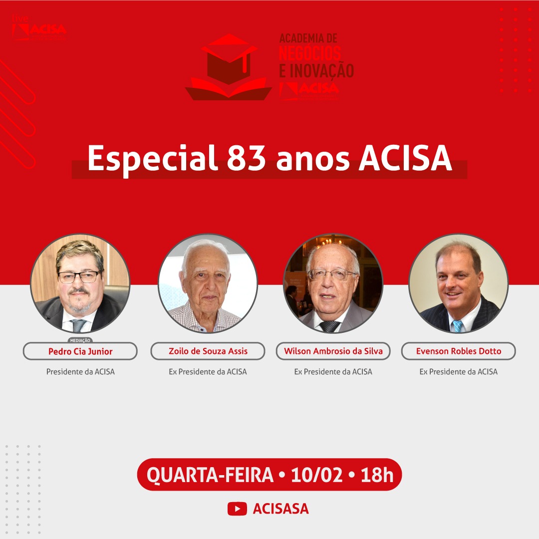 ACISA realiza live especial de aniversário - Portal ABC