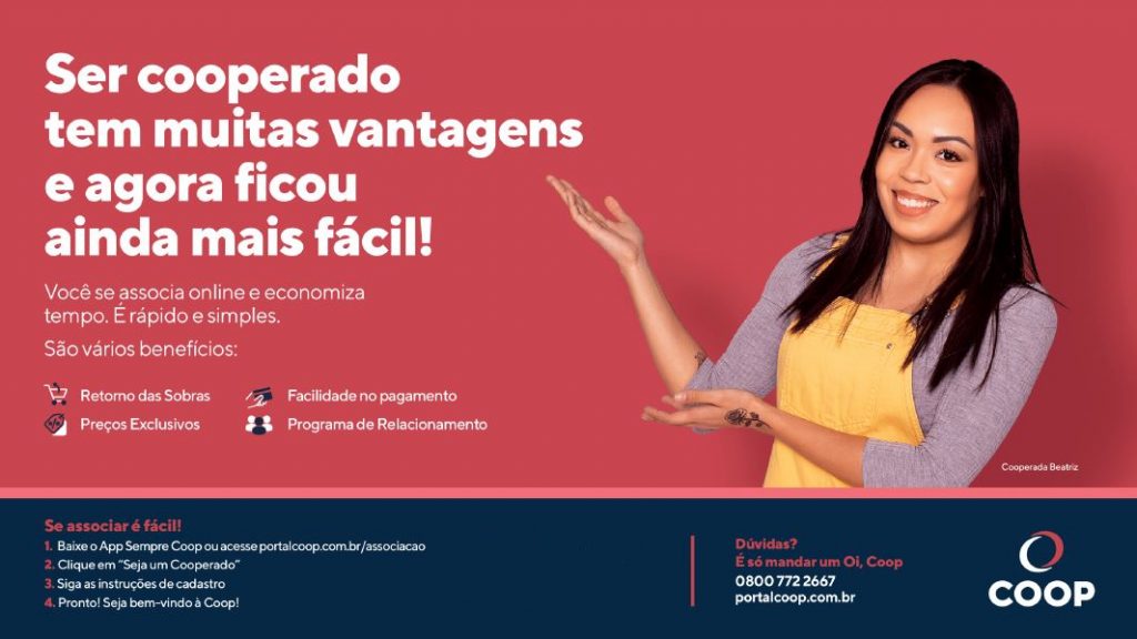 COOP lança associação digital para novos cooperados