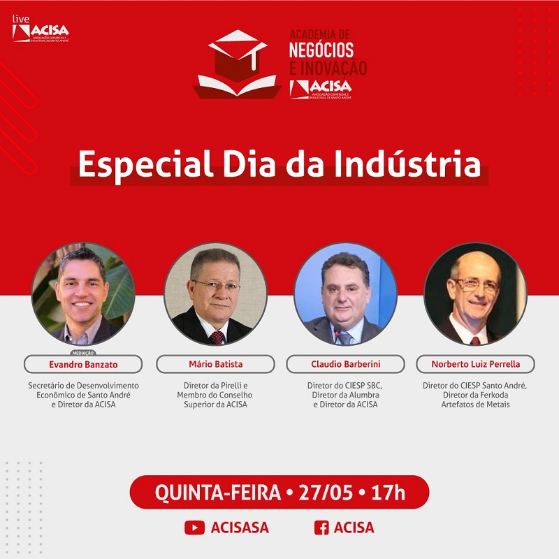 Especialistas analisam setor industrial em evento virtual