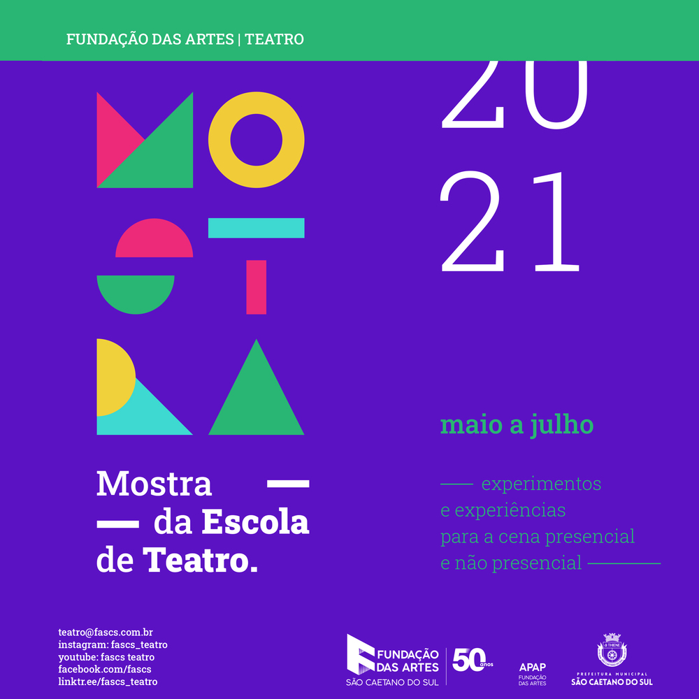 Mostra Fundação das Artes de Teatro segue com programação virtual até julho