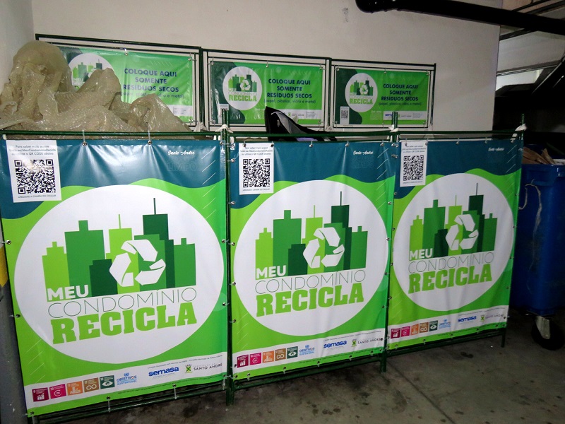 Mais de 50 edifícios de Santo André já aderiram ao Meu Condomínio Recicla