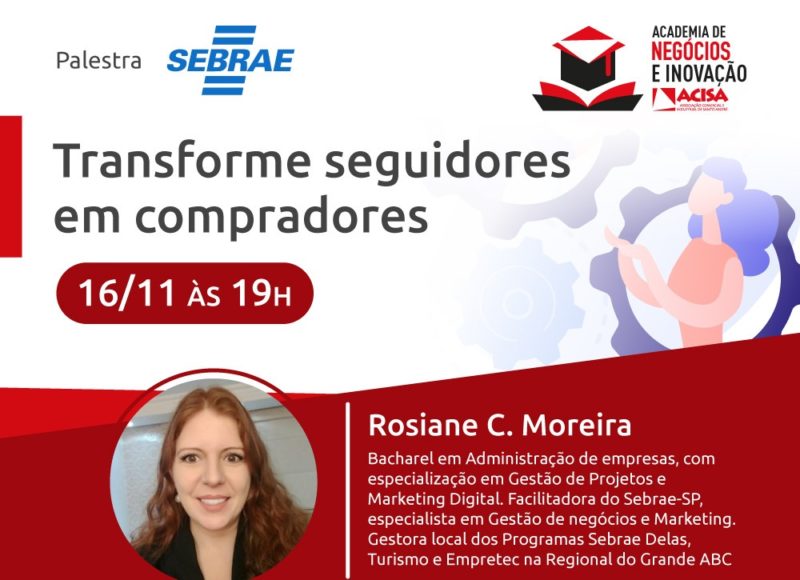 Palestra gratuita ensina como transformar seguidores das redes sociais em compradores
