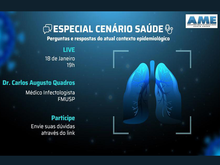 AME-SA faz evento sobre Covid-19 e surto de H3N2