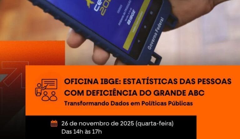 Consórcio ABC e IBGE promovem oficina técnica sobre dados das pessoas com deficiência
