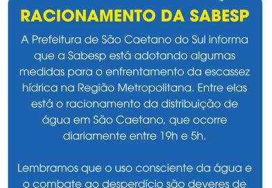 São Caetano entra no racionamento de água da Sabesp