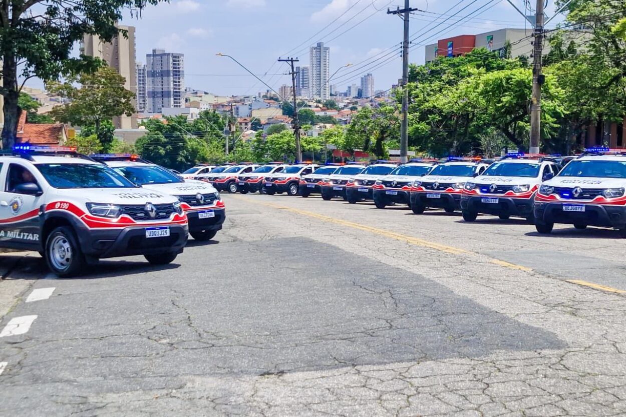 3ª Cia da Polícia Militar de São Caetano tem frota renovada com sete novas viaturas