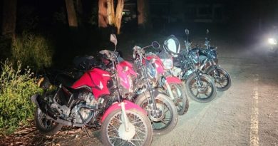 Em São Bernardo, Romu identifica 5 motos com placas adulteradas escondidas em área de matagal