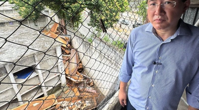 Emocionado, Taka entrega cemitério de Diadema revitalizado