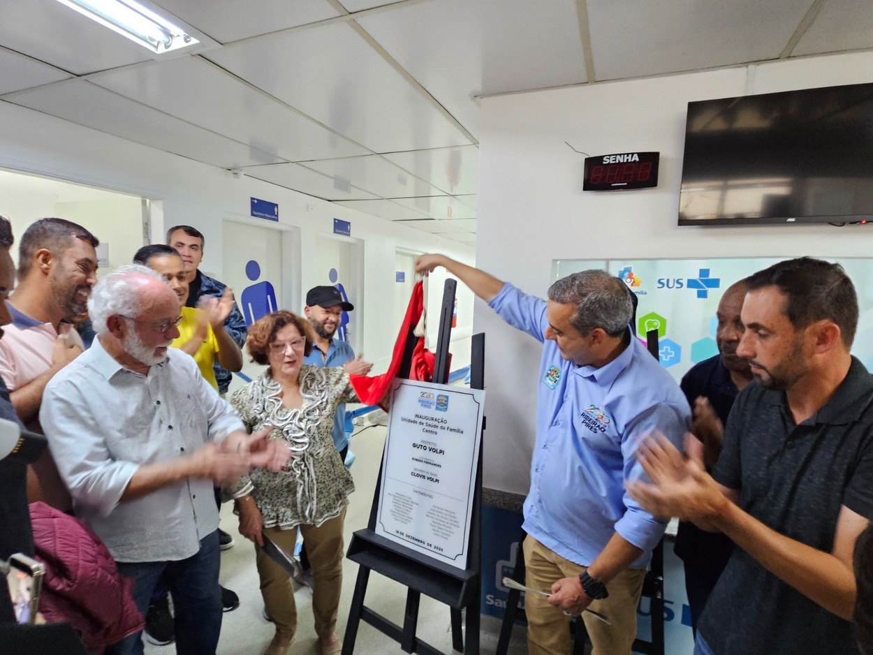 Guto Volpi entrega nova sede do CAPS e da USF Centro e alcança 50% das unidades revitalizadas  