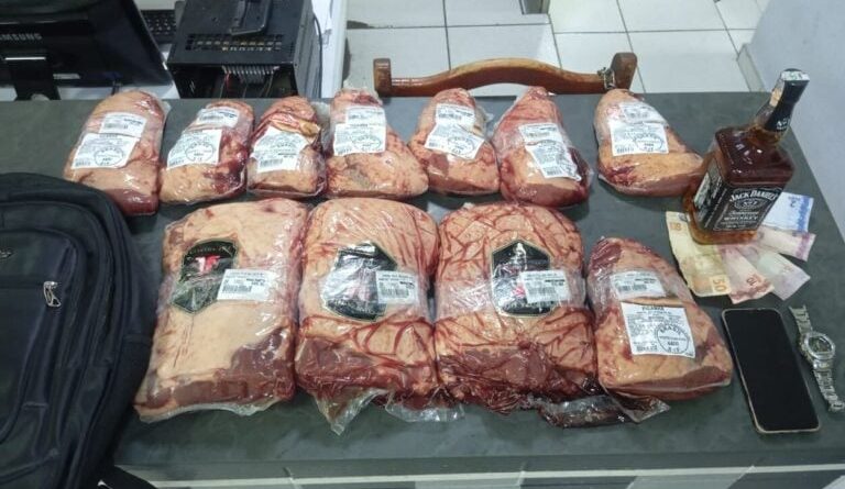 Ladrões de picanha e bebidas são presos em flagrante no Rudge Ramos, em SBC