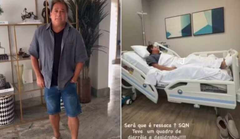 Leonardo recebe alta após internação por gastroenterite; artista relata “susto” com bom humor