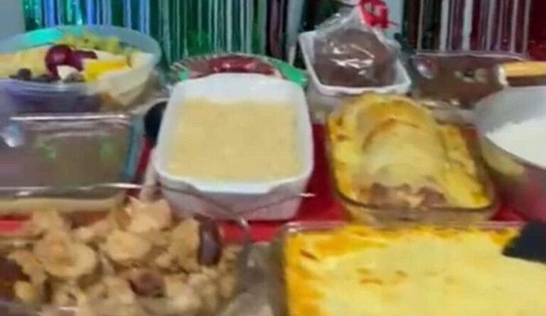 Natal de ‘Cair o Queixo’: Mesa de Ceia desaba durante gravação e viraliza em MG