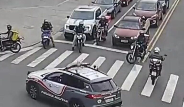 PM captura procurado da Justiça após ação integrada com o Smart Sanca no Bairro Fundação