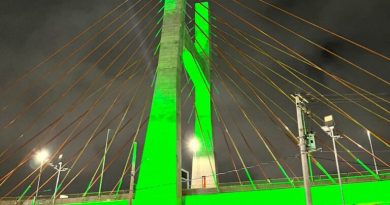 Ponte estaiada é entregue em São Bernardo com show de drones