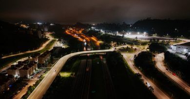 Segurança viária dos bairros Demarchi, Terra Nova e Batistini é reforçada com nova iluminação da alça do Viaduto Terra Nova