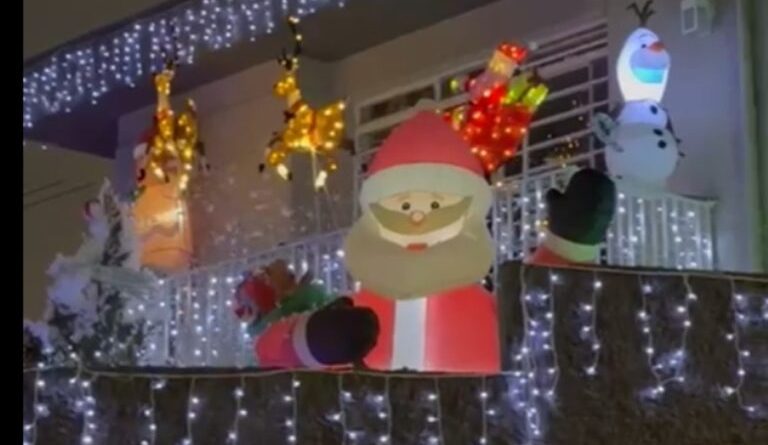 Uma luz de Natal em São Bernardo: casa no bairro Assunção encanta moradores e visitantes