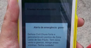 Alerta de temporal surpreende morador de São Bernardo ao ser emitido por máquina de cartão
