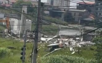 Antiga fábrica da Rolls-Royce é totalmente demolida em São Bernardo