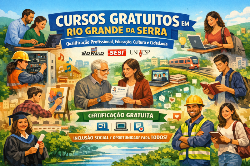 Cursos Gratuitos - Rio Grande da Serra