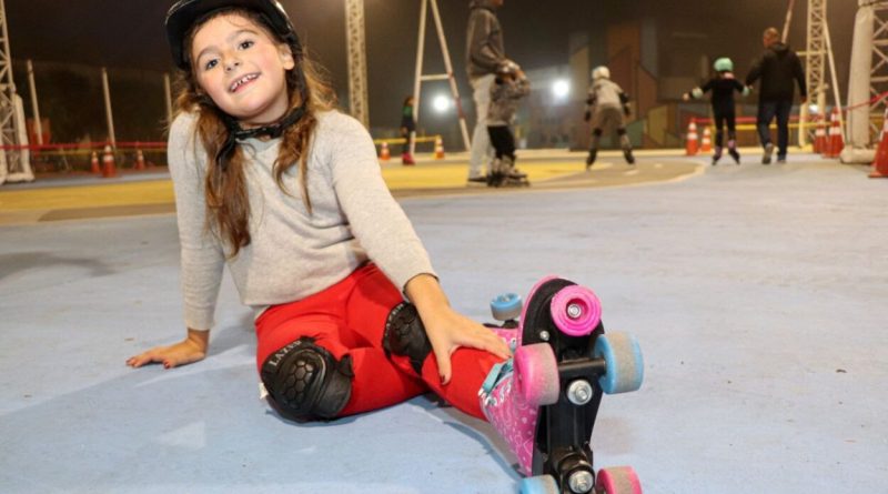 Em Ribeirão Pires, Patins na Tenda passa a acontecer no Parque Oriental