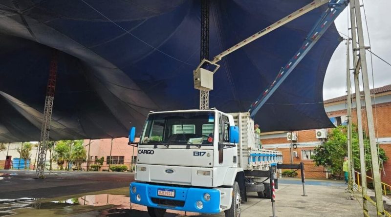 Prefeitura de Ribeirão Pires inicia manutenção da Tenda Multicultural do Complexo Ayrton Senna