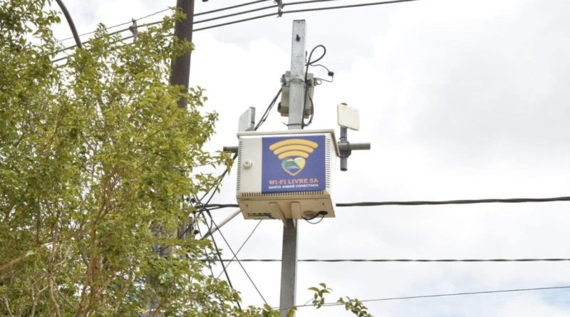 Prefeitura disponibiliza wi-fi gratuito em praça do Jardim Santo André