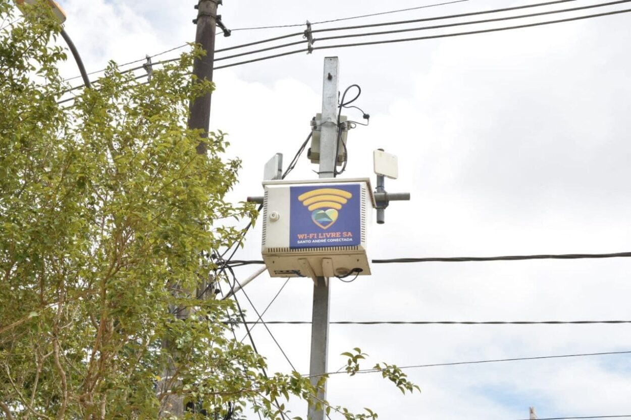 Prefeitura disponibiliza wi-fi gratuito em praça do Jardim Santo André