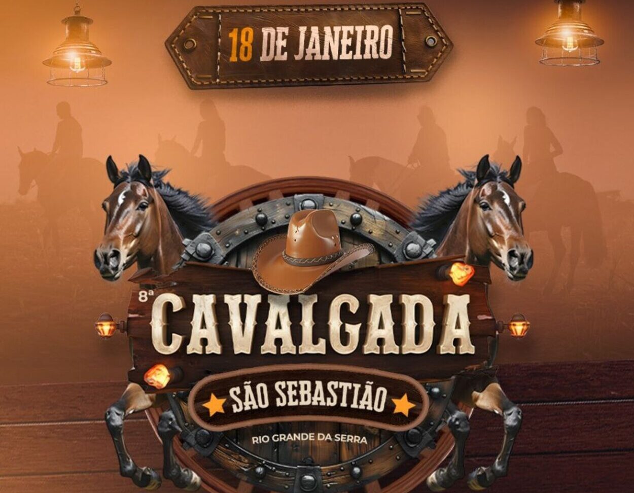 Rio Grande da Serra recebe a 8ª Cavalgada de São Sebastião no dia 18 de janeiro