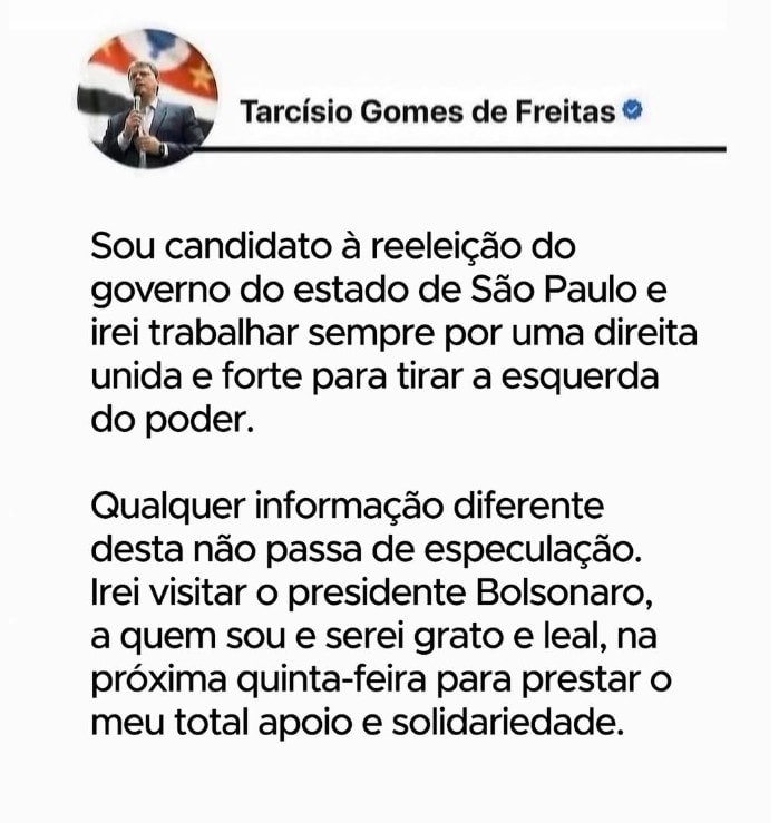 Após pressão pública da família Bolsonaro e mal-estar nos bastidores, governador remarca encontro com ex-presidente