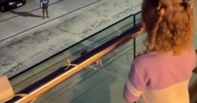 ‘Faltou o abraço’: Vídeo de menina chamando babá pela varanda comove as redes sociais e viraliza