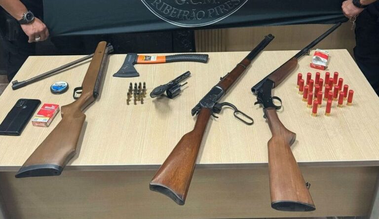 GCM e Polícia Civil prendem homem por violência doméstica e porte ilegal em Ribeirão Pires - 2026-02-11 15:54:33