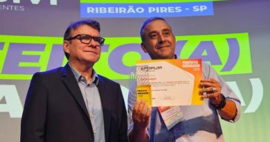 Guto Volpi recebe prêmio ‘Prefeito Inovador’ pela implantação de software de monitoramento de gases de efeito estufa