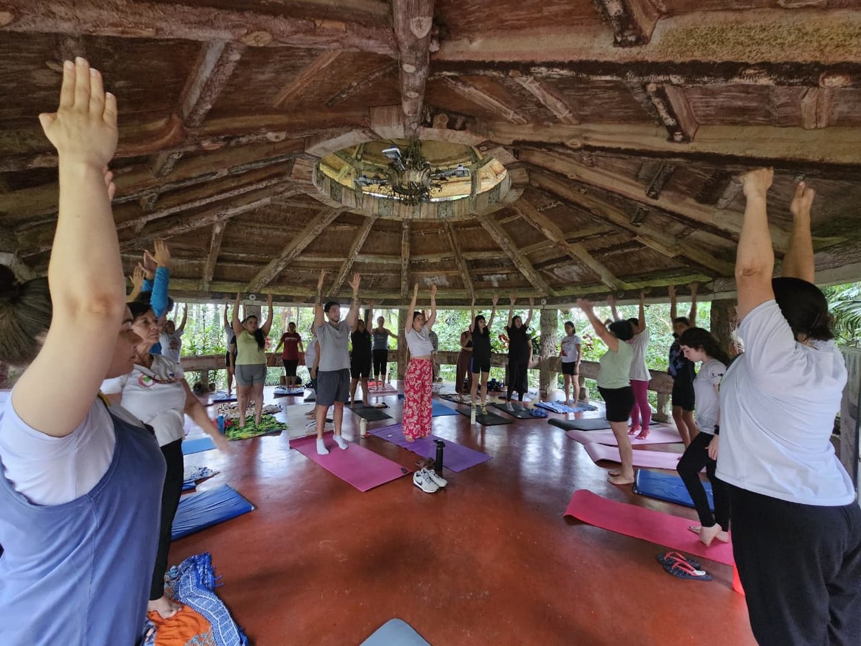 Atividades de Yoga durante a manhã neste domingo Foto: Fellipe Cruz PMETRP