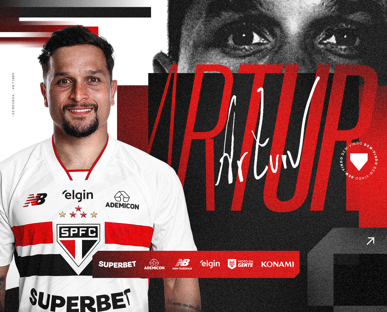 Artur é anunciado pelo São Paulo