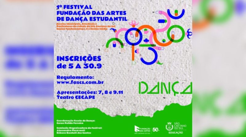Fundação das Artes abre inscrições para 1º Festival de Dança Estudantil - 2022-09-06 12:28:15