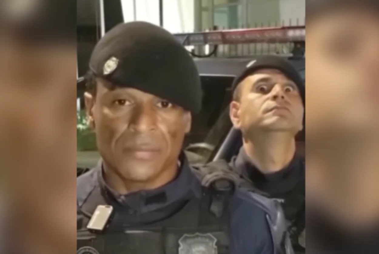 Guarda “estátua”: postura de agente em entrevista viraliza nas redes sociais