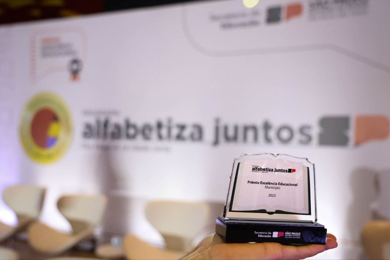São Caetano conquista Prêmio Excelência Educacional 2025 do programa Alfabetiza Juntos SP