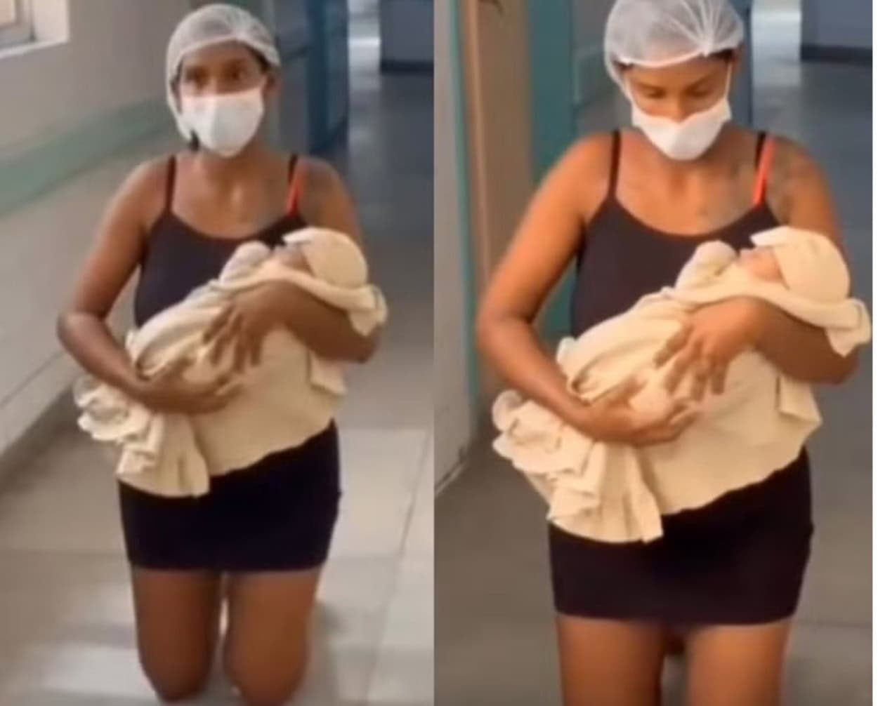 "1% de chance": Mãe sai de joelhos de maternidade após cura do filho