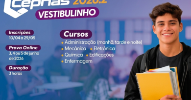 Cephas abre vestibulinho com provas online e 360 vagas - 2026-04-13 09:58:30