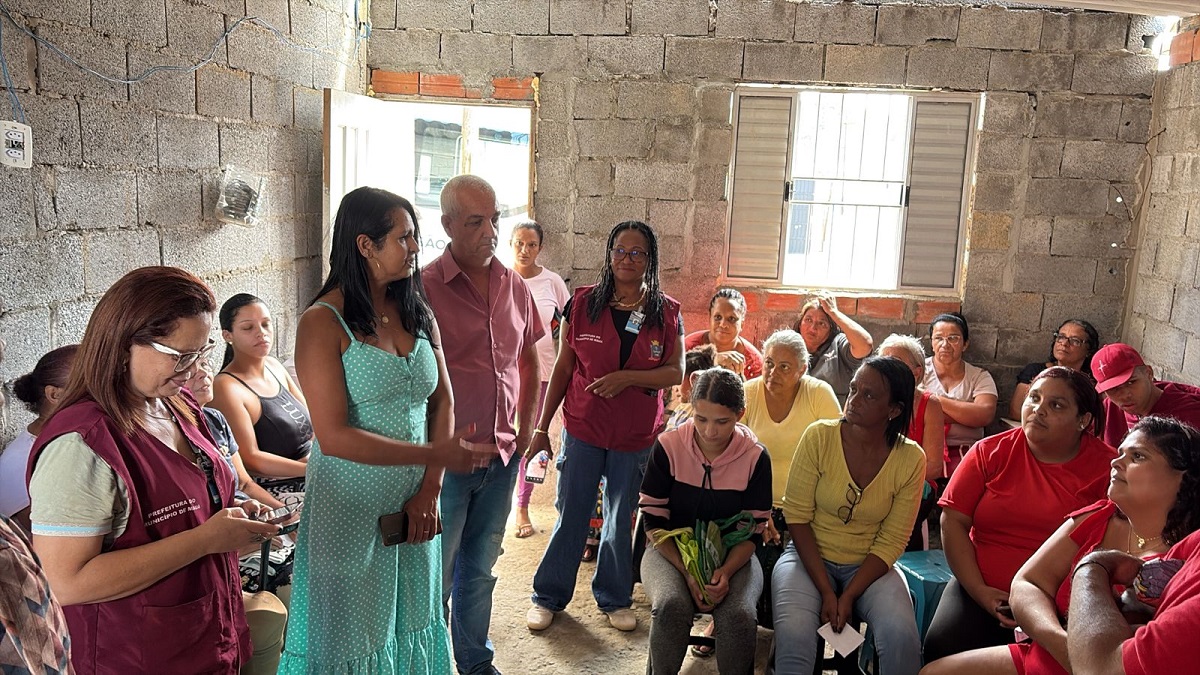 Divulgação/PMM Famílias de Mauá de ação por meio do projeto Eixo Barão